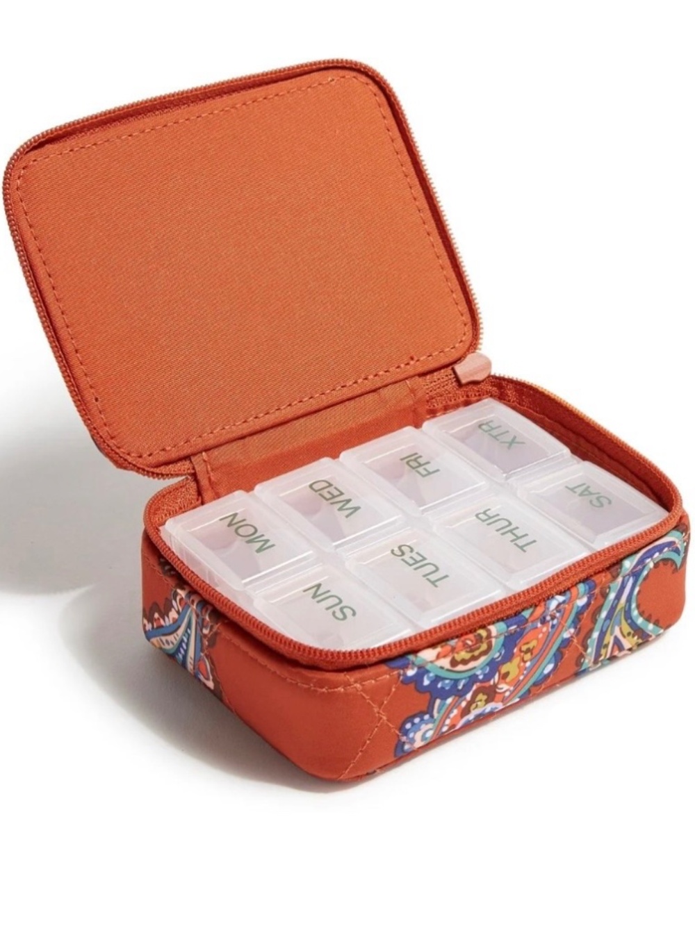 Vera Bradley Essential Travel Pill Case. Pattern: Manor Paisley - New